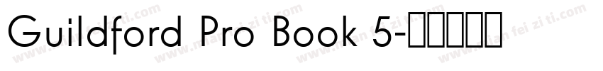 Guildford Pro Book 5字体转换